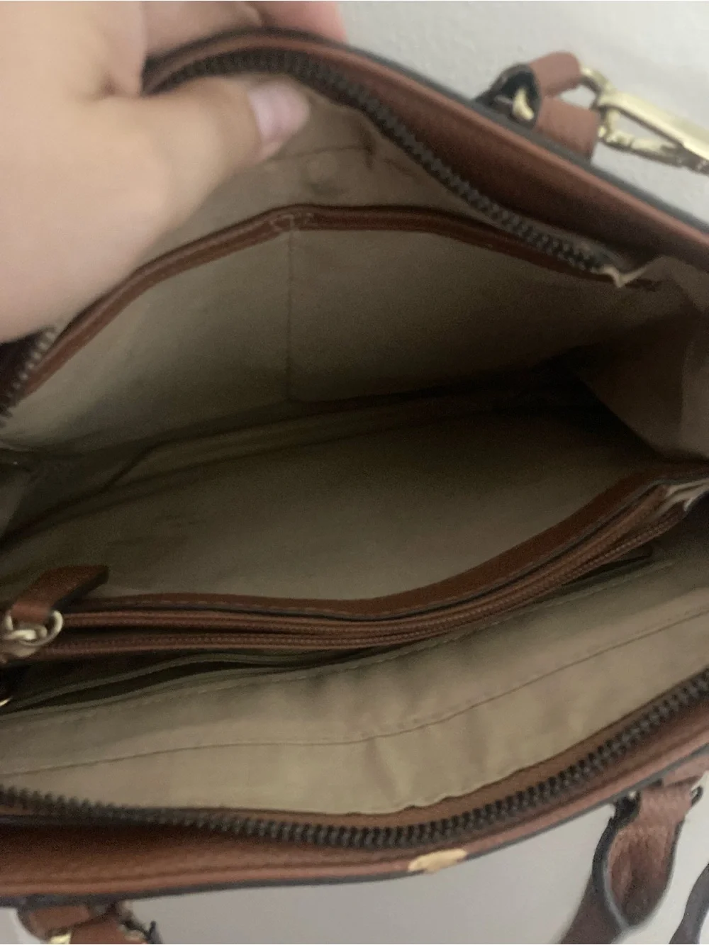Nanette Lepore Brown Madilyn Convertible Satchel